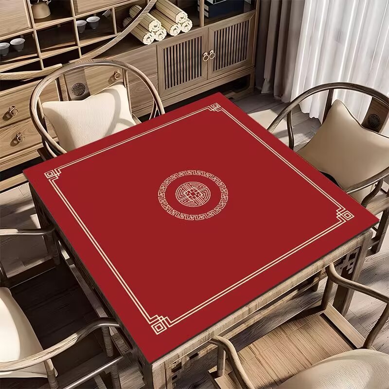 Mantel decorativo para mesa con símbolos tradicionales