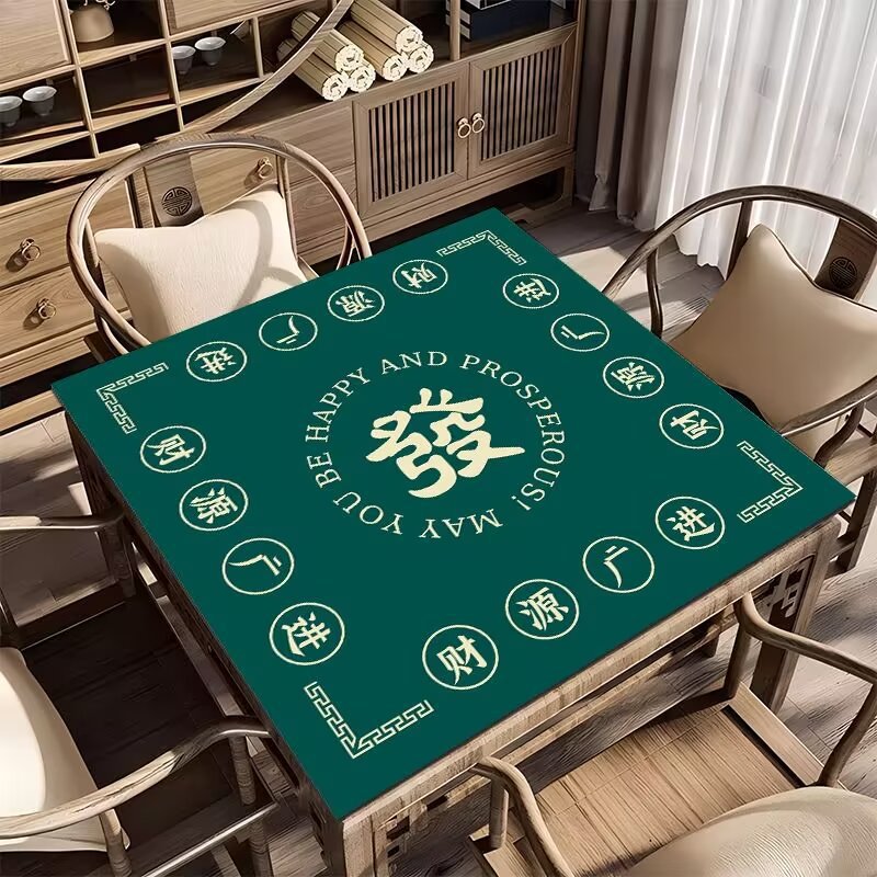 Mantel decorativo para mesa con símbolos tradicionales
