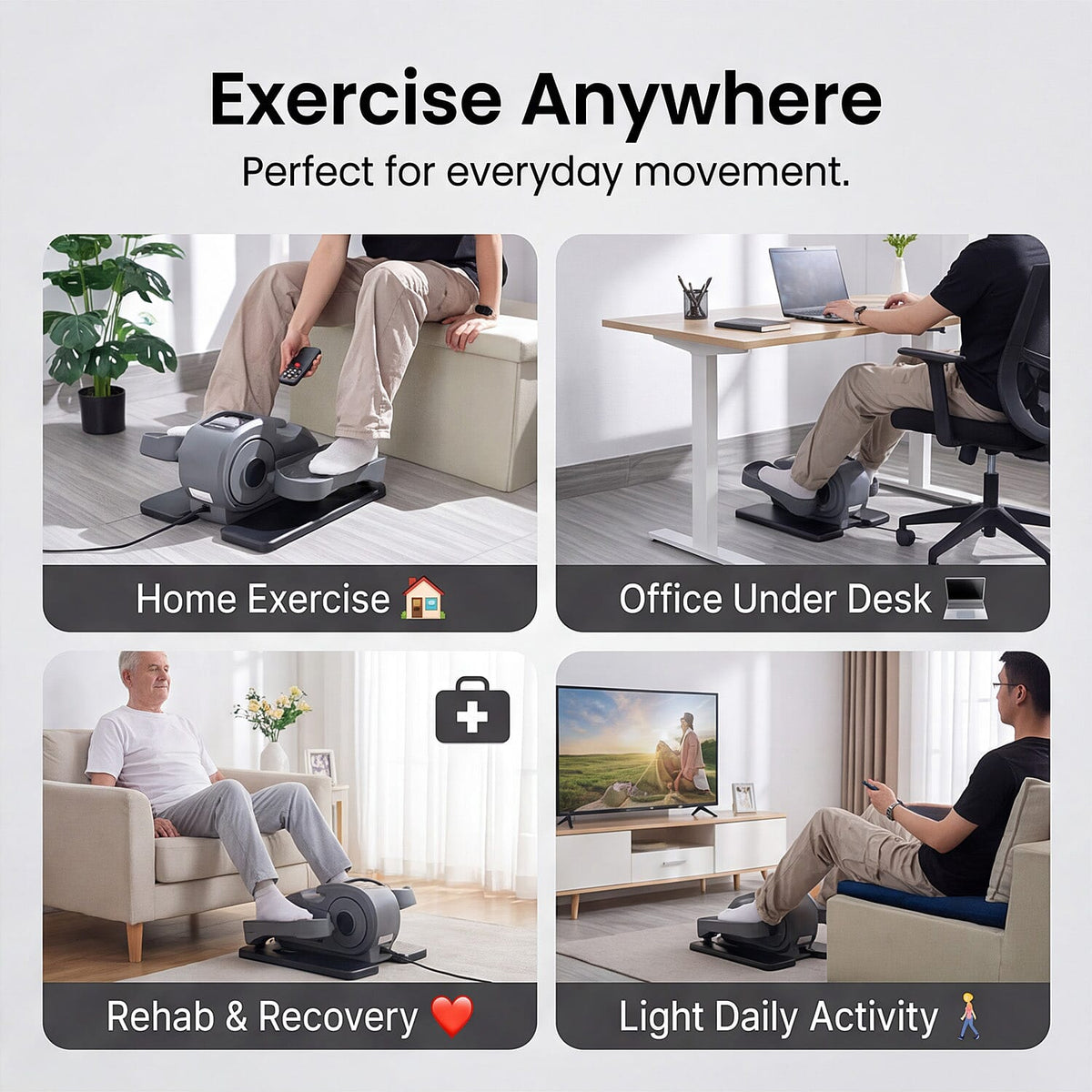 Haz que tus piernas vuelvan a sentirse fuertes y llenas de vida | Stepper eléctrico