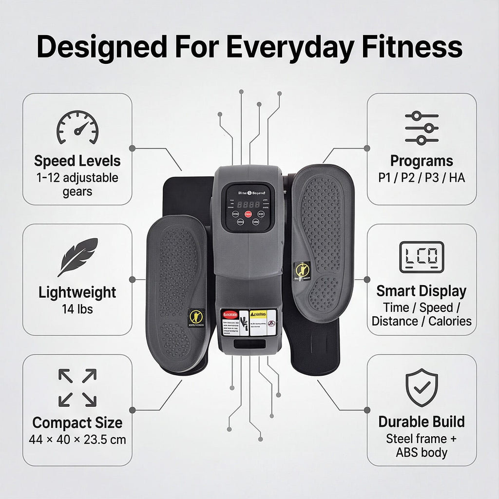 Haz que tus piernas vuelvan a sentirse fuertes y llenas de vida | Stepper eléctrico