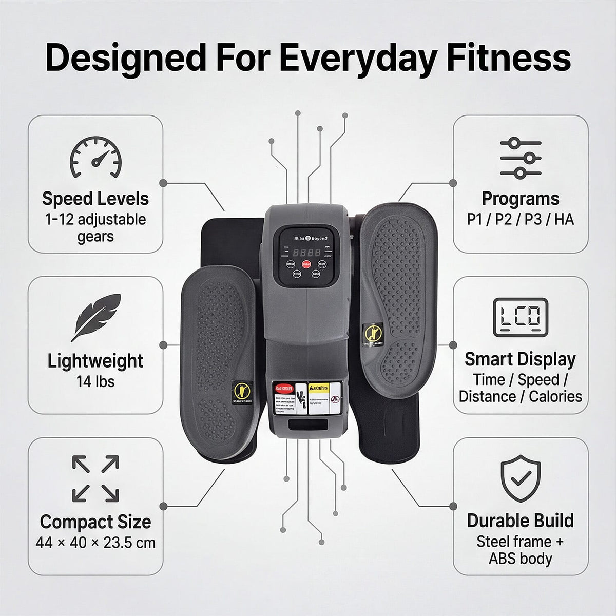 Haz que tus piernas vuelvan a sentirse fuertes y llenas de vida | Stepper eléctrico