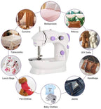 Máquina de coser eléctrica mini multifuncional