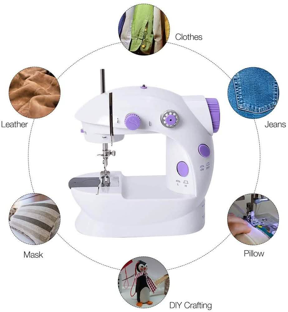 Máquina de coser eléctrica mini multifuncional