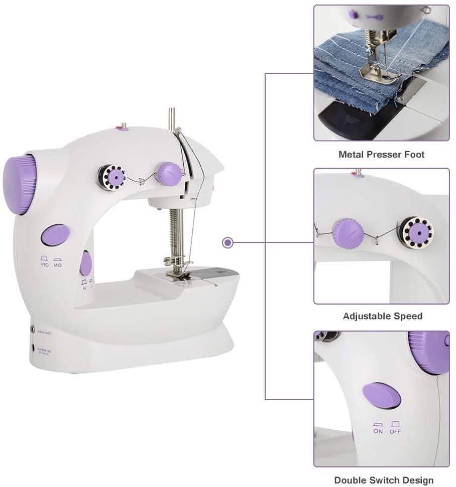 Máquina de coser eléctrica mini multifuncional