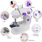 Máquina de coser eléctrica mini multifuncional