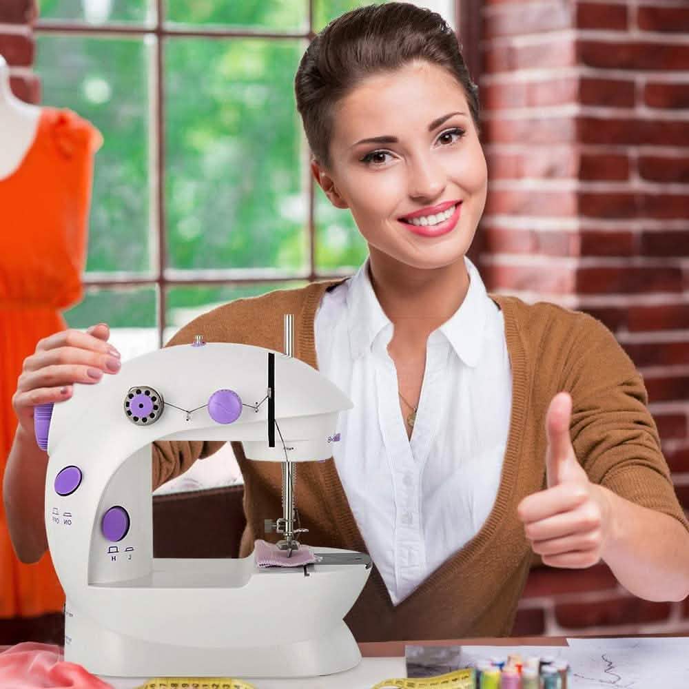 Máquina de coser eléctrica mini multifuncional