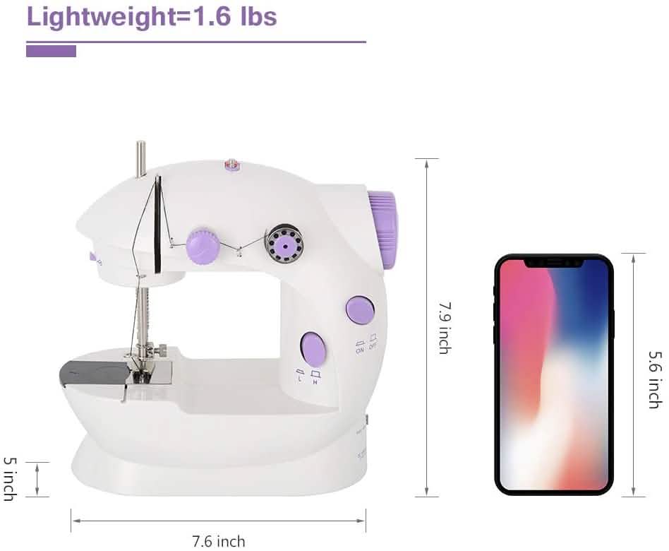 Máquina de coser eléctrica mini multifuncional