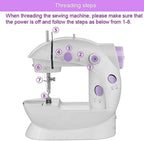 Máquina de coser eléctrica mini multifuncional