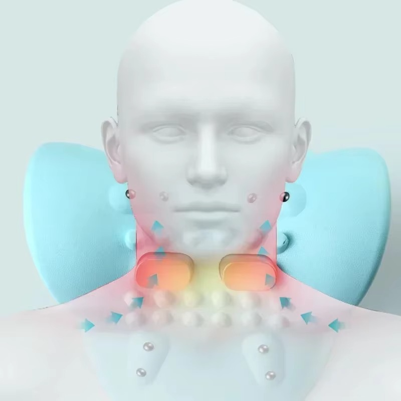 Masajeador cervical eléctrico con calor y terapia de pulsos