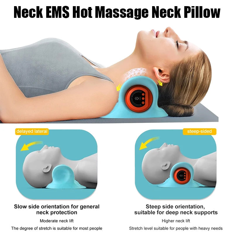 Masajeador cervical eléctrico con tracción y calor