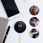 Masajeador portátil con 8 modos y pantalla LCD
