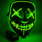 Máscara de Halloween terrorífica, máscara de demonio sonriente de látex para adultos, máscara espeluznante para fiestas 