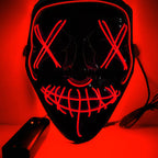 Máscara de Halloween terrorífica, máscara de demonio sonriente de látex para adultos, máscara espeluznante para fiestas 