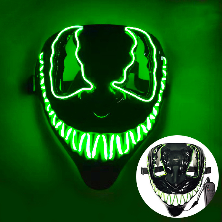 Máscara de Halloween terrorífica, máscara de demonio sonriente de látex para adultos, máscara espeluznante para fiestas 