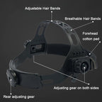 Máscara de soldadura con oscurecimiento automático y lámpara frontal