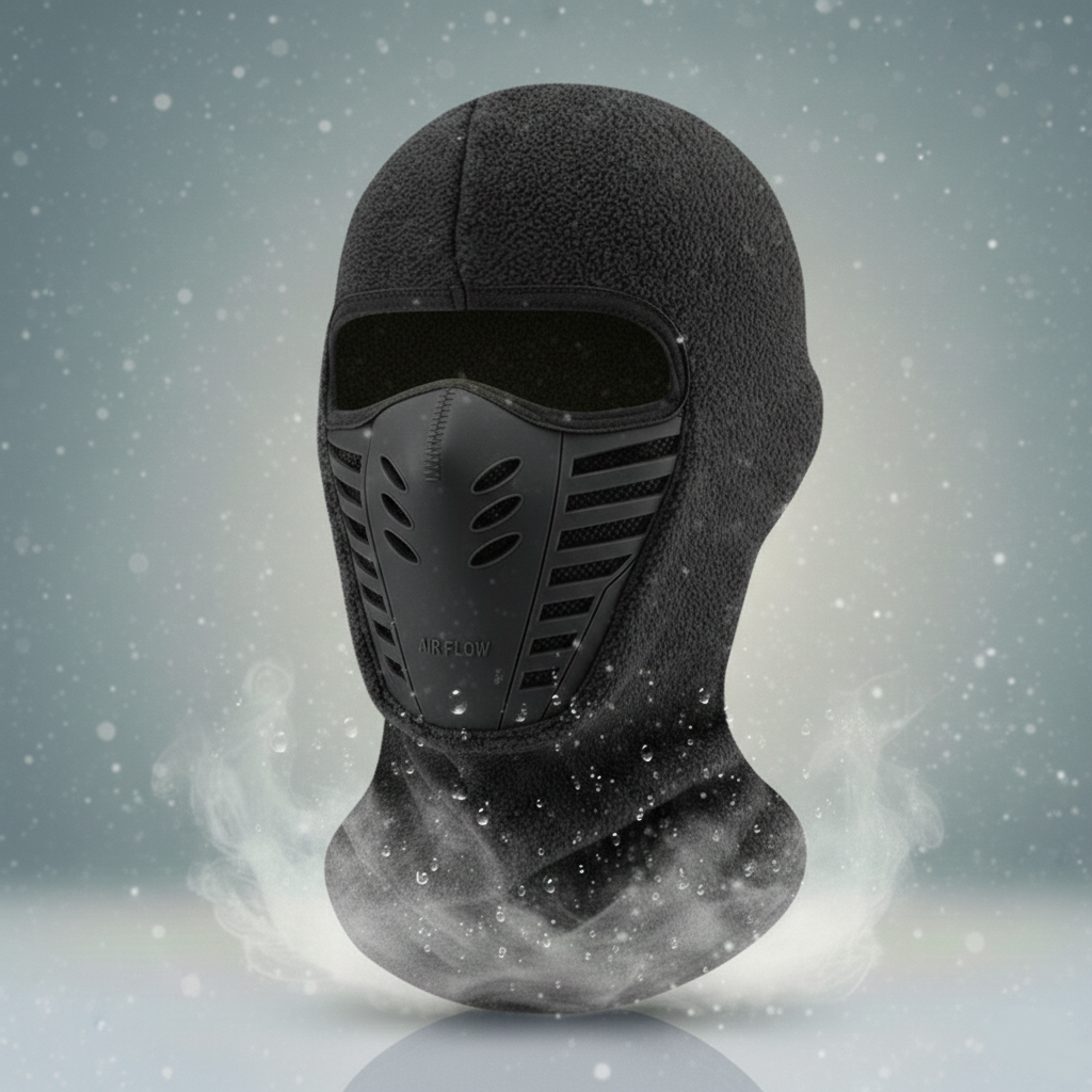 Máscara facial de invierno cálida — Cobertura térmica cortavientos