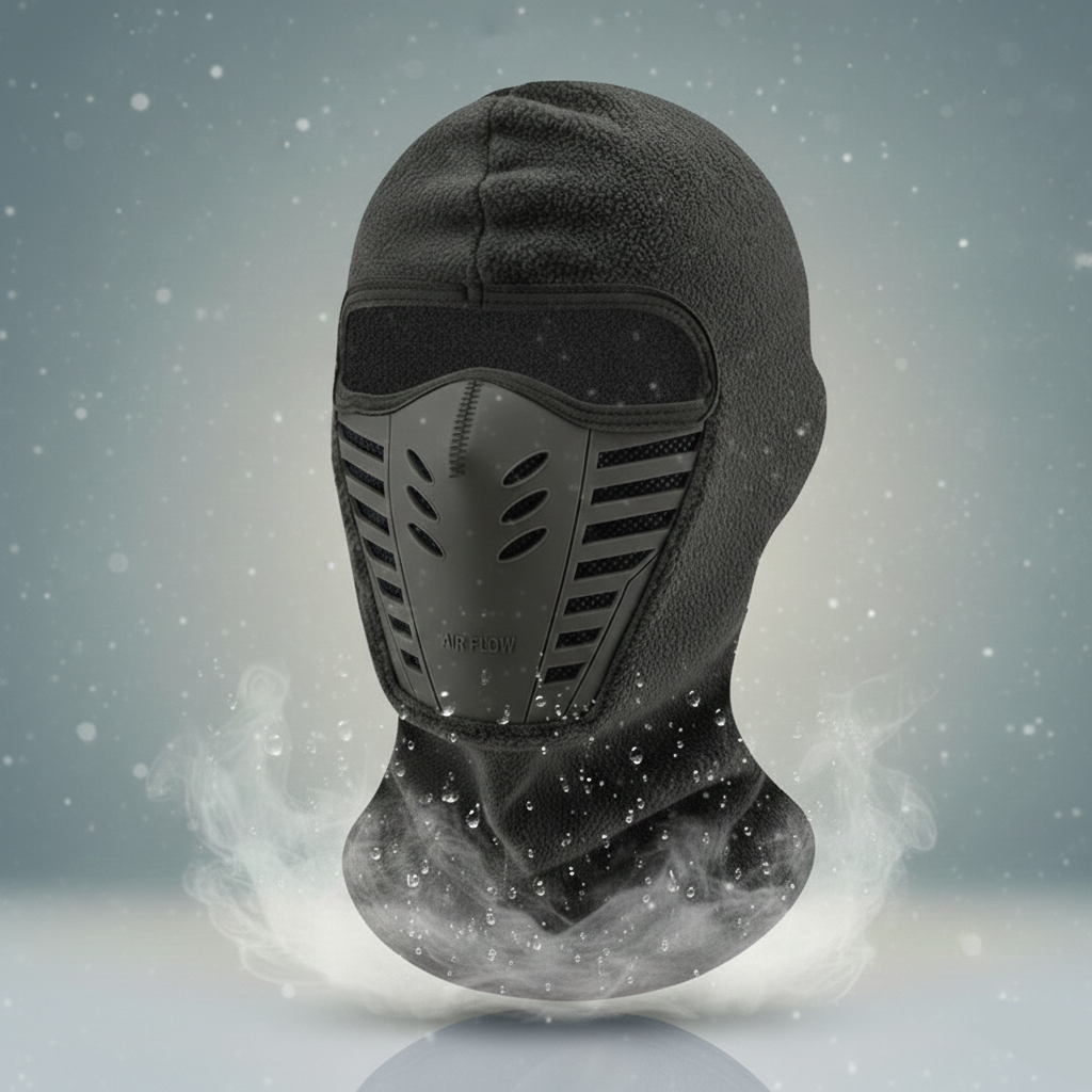 Máscara facial de invierno cálida — Cobertura térmica cortavientos