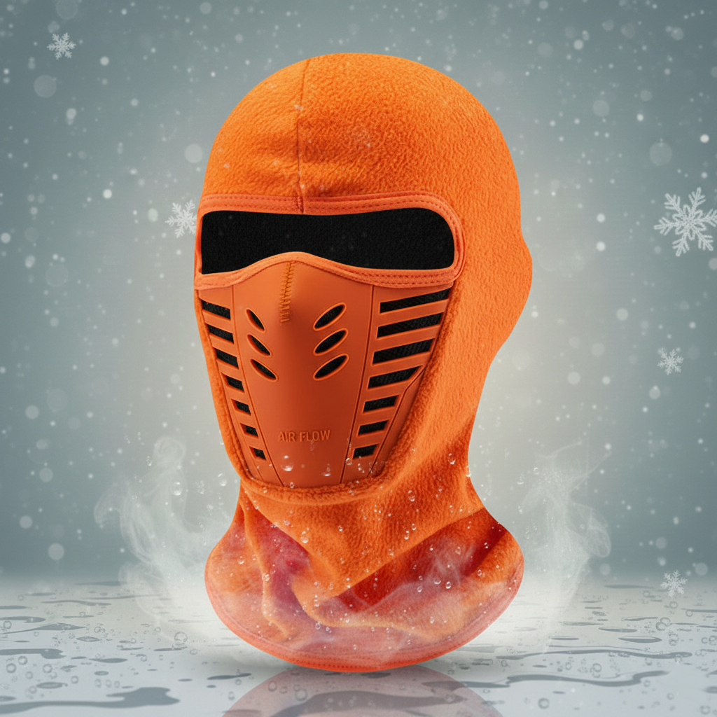 Máscara facial de invierno cálida — Cobertura térmica cortavientos