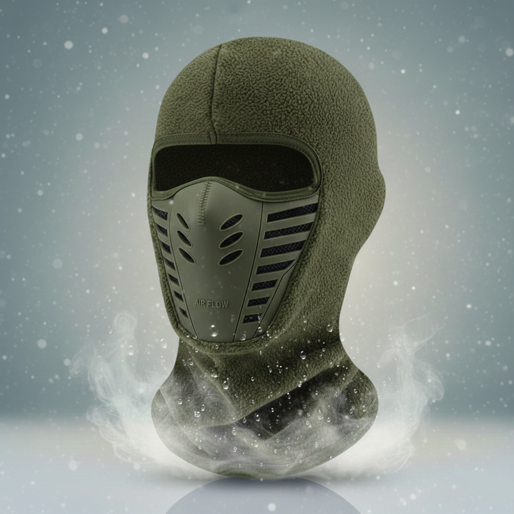 Máscara facial de invierno cálida — Cobertura térmica cortavientos