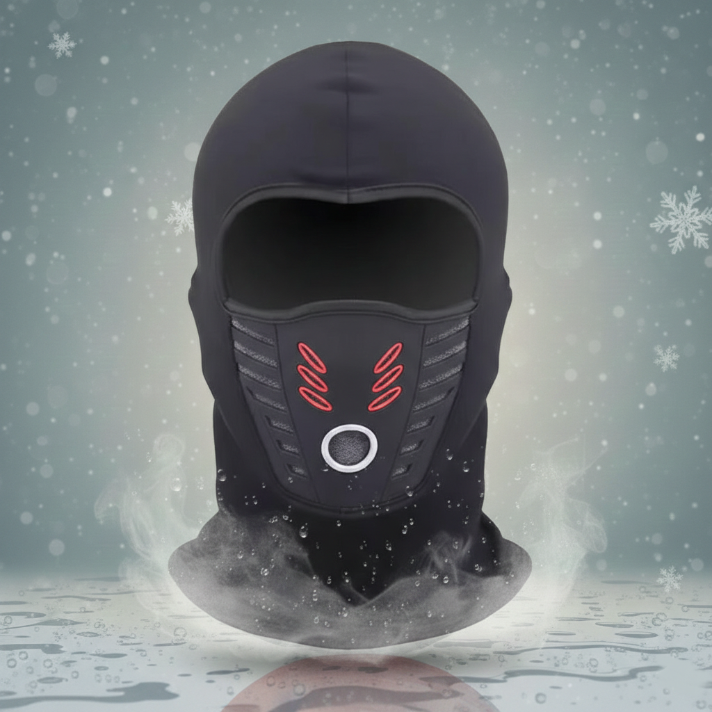 Máscara facial de invierno cálida — Cobertura térmica cortavientos