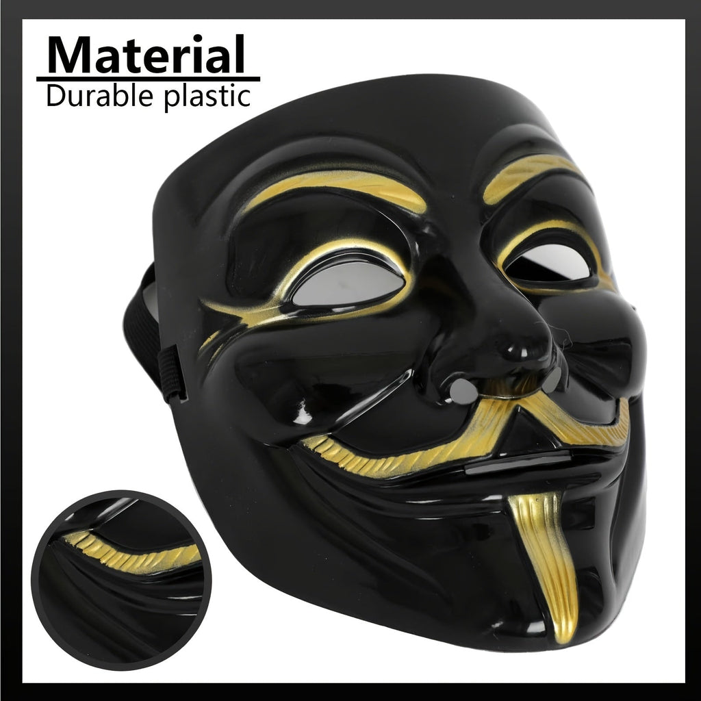 Máscara de plástico Anonymous para hombre — Disfraz completo de Halloween