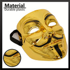 Máscara de plástico Anonymous para hombre — Disfraz completo de Halloween