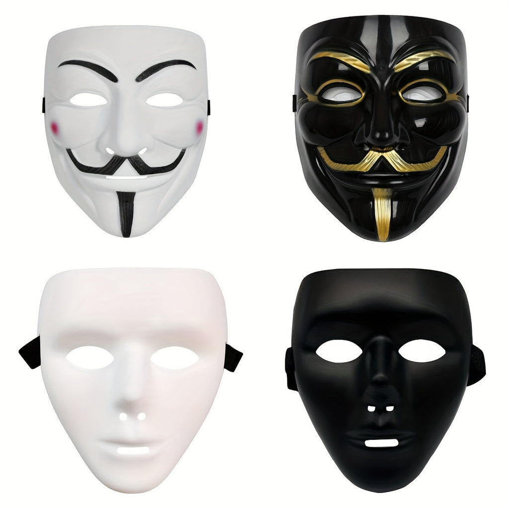 Máscara de plástico Anonymous para hombre — Disfraz completo de Halloween