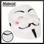 Máscara de plástico Anonymous para hombre — Disfraz completo de Halloween