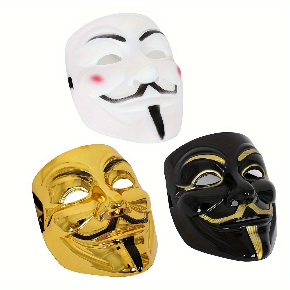 Máscara de plástico Anonymous para hombre — Disfraz completo de Halloween