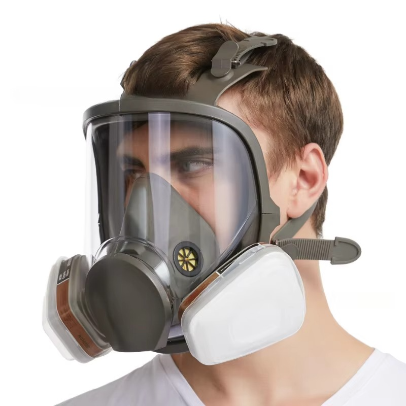 Máscara respiratoria de cara completa con protección antivaho