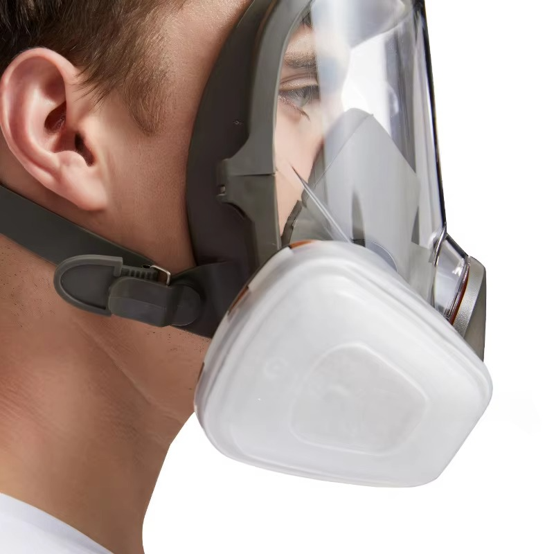 Máscara respiratoria de cara completa con protección antivaho