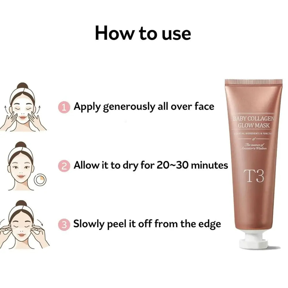 Mascarilla coreana de colágeno Glass Skin efecto luminoso