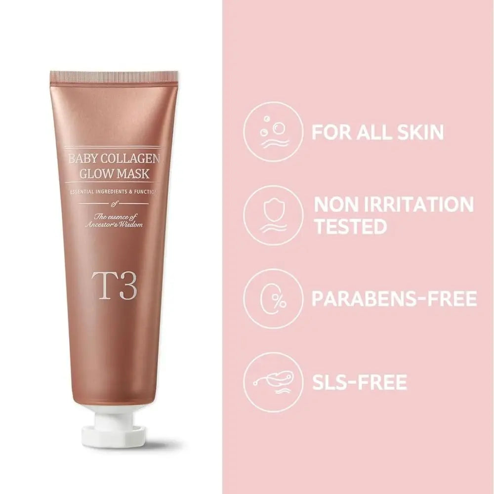 Mascarilla coreana de colágeno Glass Skin efecto luminoso