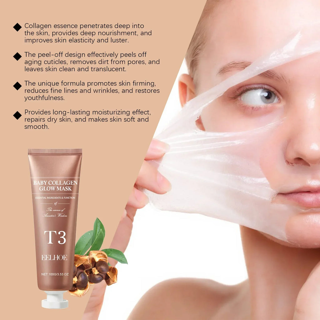 Mascarilla coreana de colágeno Glass Skin efecto luminoso