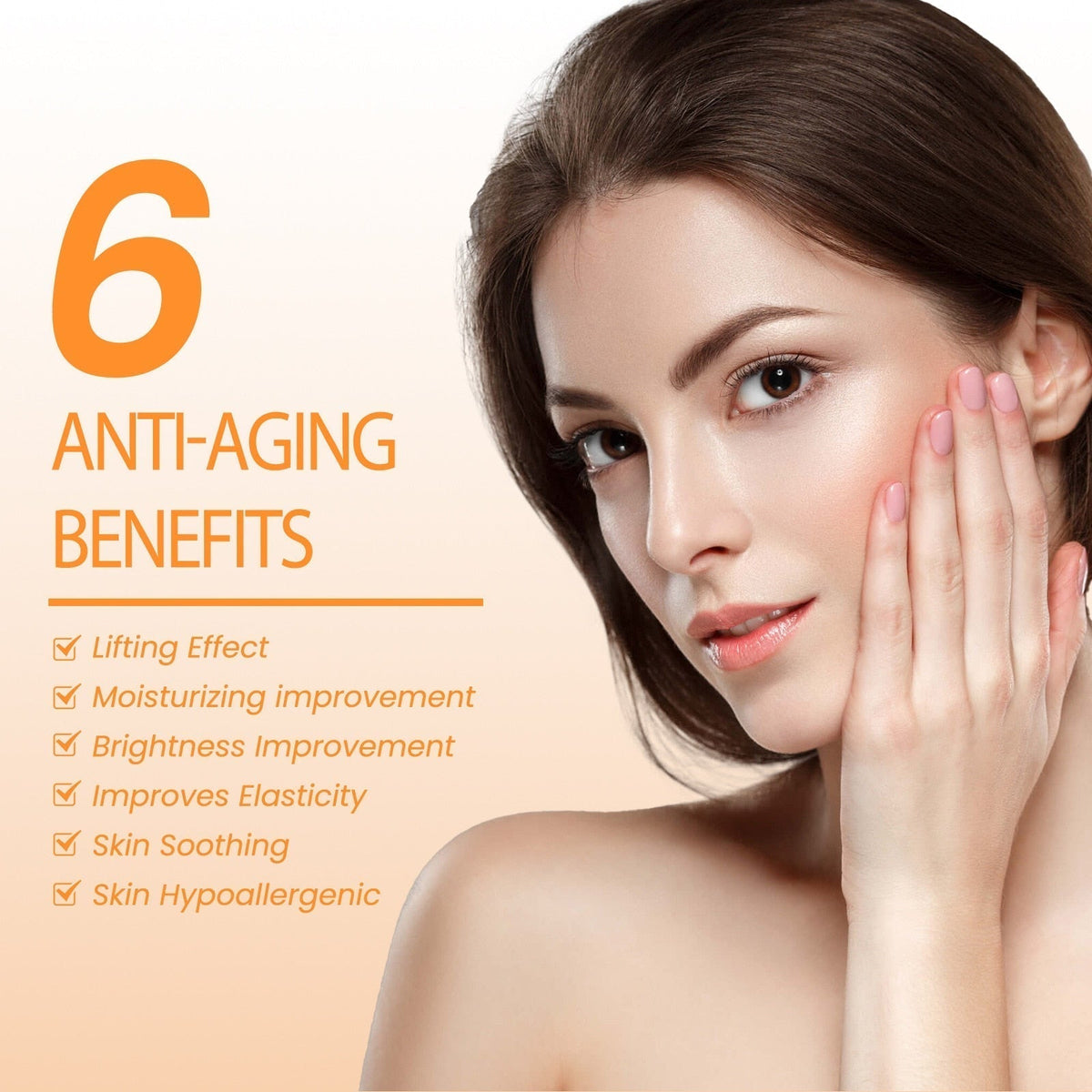 Mascarilla facial de colágeno soluble — 10 unidades