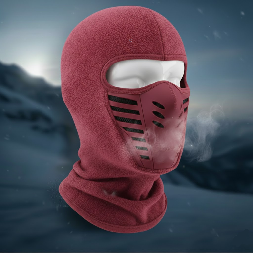 Máscara facial térmica cortavientos de invierno — Cobertura completa de cara inferior y cuello