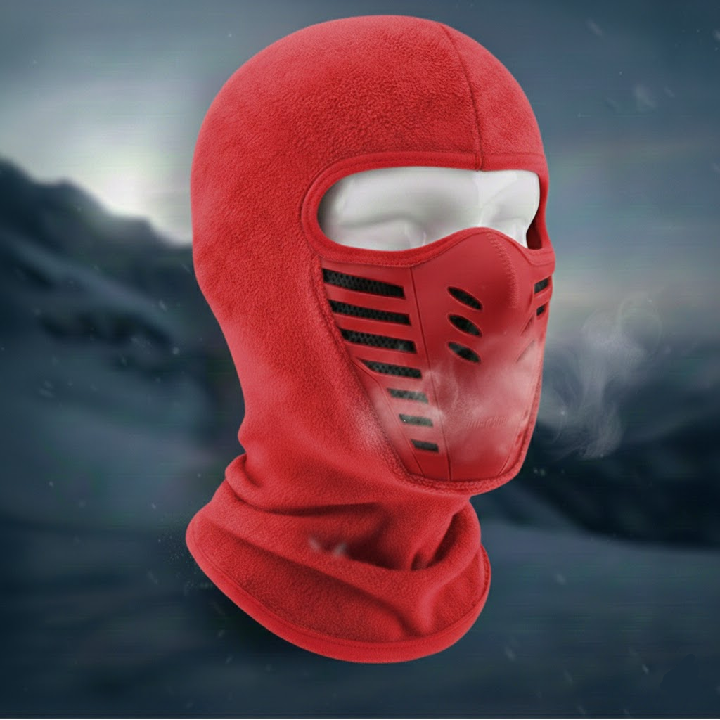 Máscara facial térmica cortavientos de invierno — Cobertura completa de cara inferior y cuello