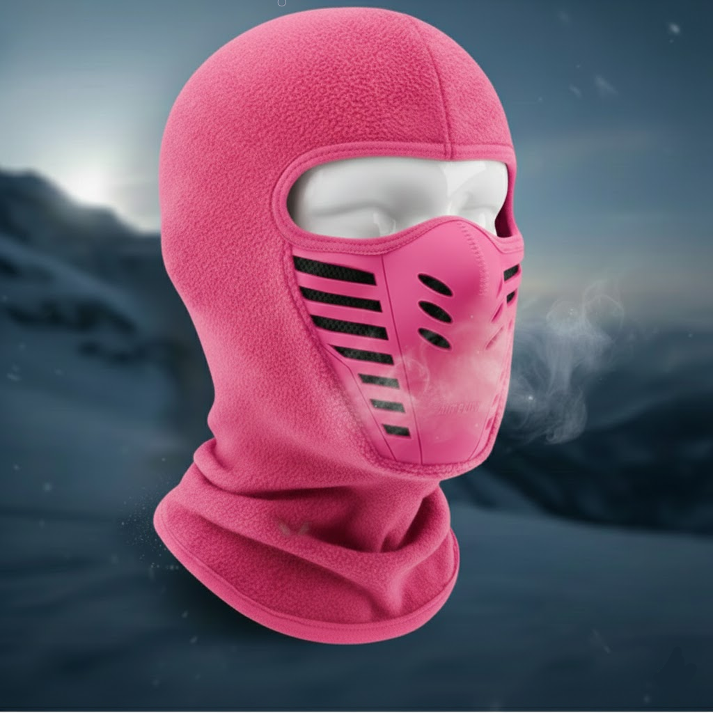 Máscara facial térmica cortavientos de invierno — Cobertura completa de cara inferior y cuello