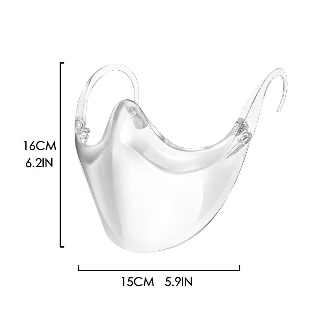 Mascarilla transparente reutilizable