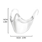 Mascarilla transparente reutilizable