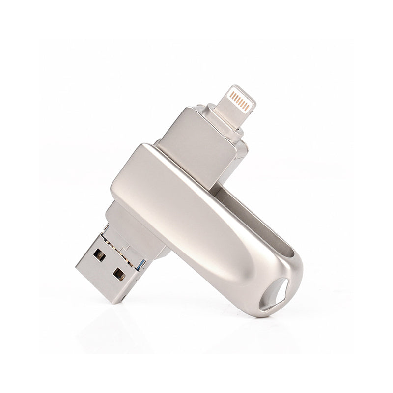 Memoria USB 3 en 1 con conectores Lightning, Micro-USB y USB 3.0