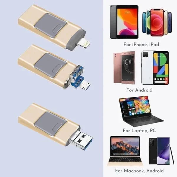 Memoria USB 4 en 1 de alta calidad