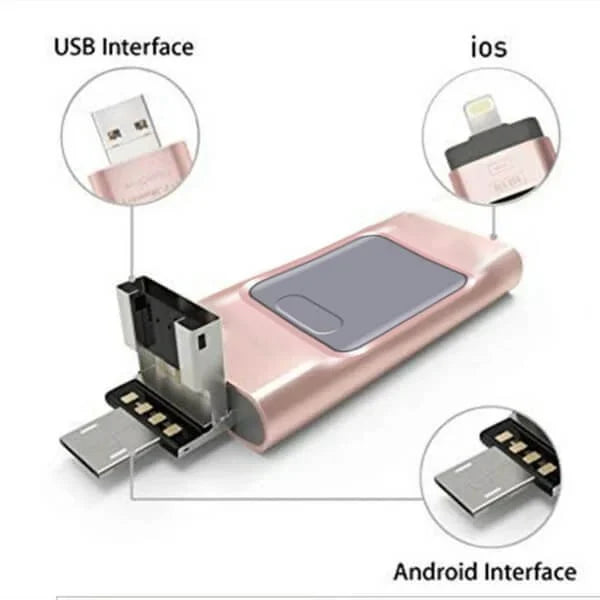Memoria USB 4 en 1 de alta calidad