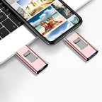 Memoria USB 4 en 1 para iPhone, Android y PC con transferencia rápida de archivos