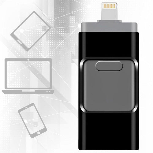 Memoria USB 4 en 1 para iPhone, Android y PC con transferencia rápida de archivos