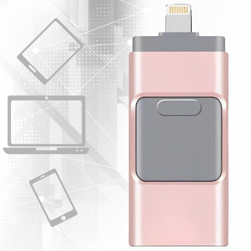 Memoria USB 4 en 1 para iPhone, Android y PC con transferencia rápida de archivos