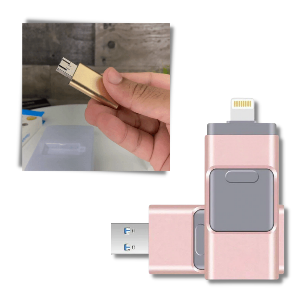 Memoria USB 4 en 1 multidispositivo