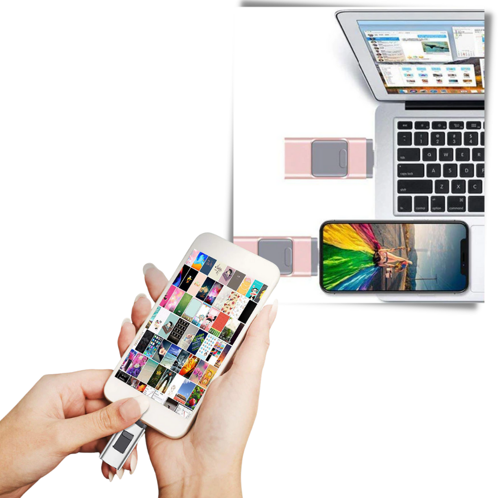 Memoria USB 4 en 1 multidispositivo