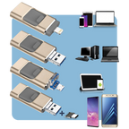 Memoria USB 4 en 1 multidispositivo