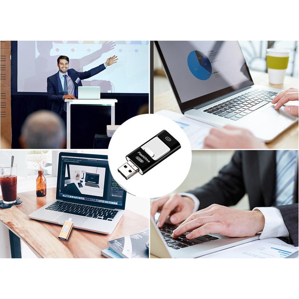 Memoria USB portátil para iPhone, iPad y Android